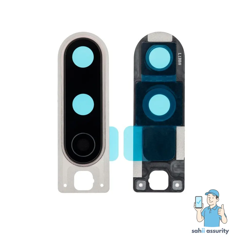 Camera Lens Glass with Frame for OnePlus 8 Silver